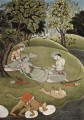 Ram y Sita Kangra Pintura 1780 de la India